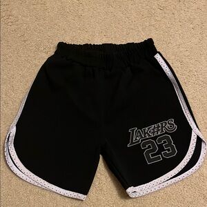 Black Lakers 23 Basketball Shorts